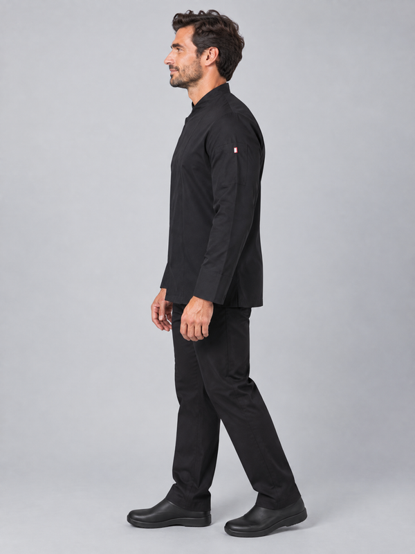Jaleca Cozinha Microfibra m\comprida Aleija-RAG-Tailors-Fardas-e-Uniformes-Vestuario-Pro