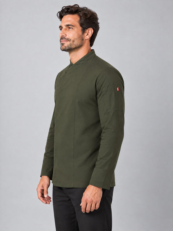 Jaleca Cozinha Microfibra m\comprida Aleija-RAG-Tailors-Fardas-e-Uniformes-Vestuario-Pro