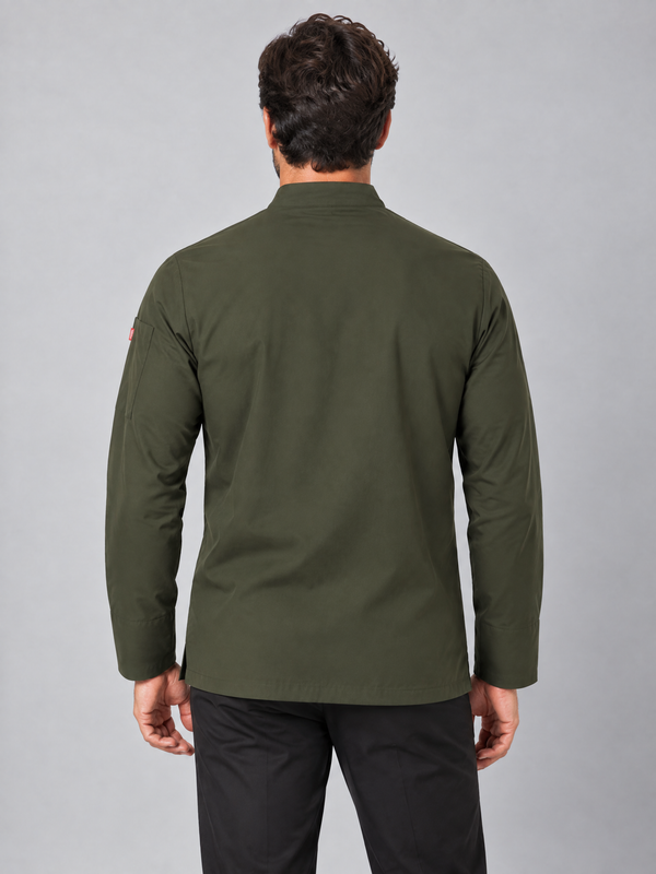 Jaleca Cozinha Microfibra m\comprida Aleija-RAG-Tailors-Fardas-e-Uniformes-Vestuario-Pro