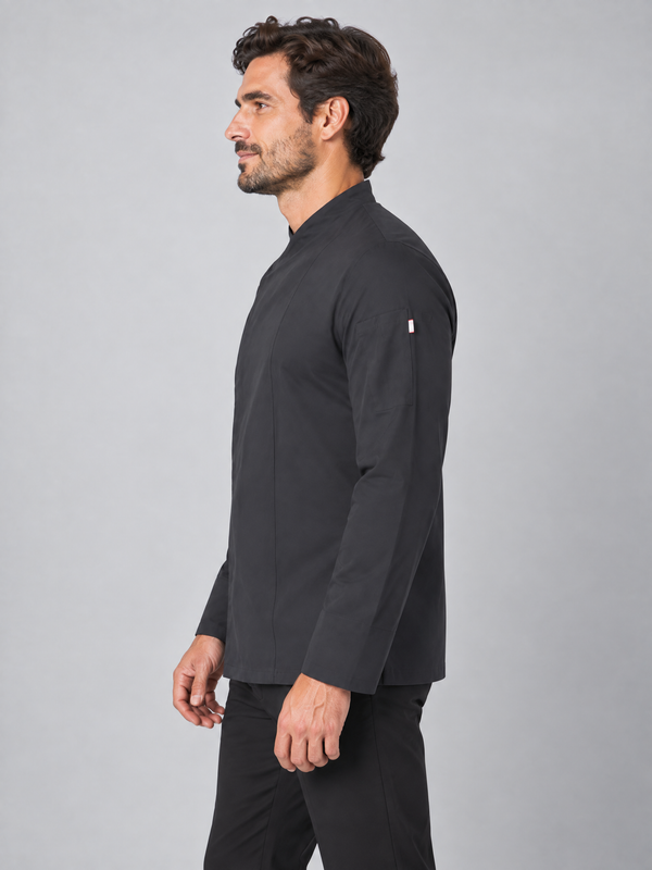 Jaleca Cozinha Microfibra m\comprida Aleija-RAG-Tailors-Fardas-e-Uniformes-Vestuario-Pro