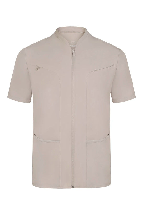 Jaleca Smart Pro Microfiber Unissexo-Bege Mármore - 95-S-RAG-Tailors-Fardas-e-Uniformes-Vestuario-Pro