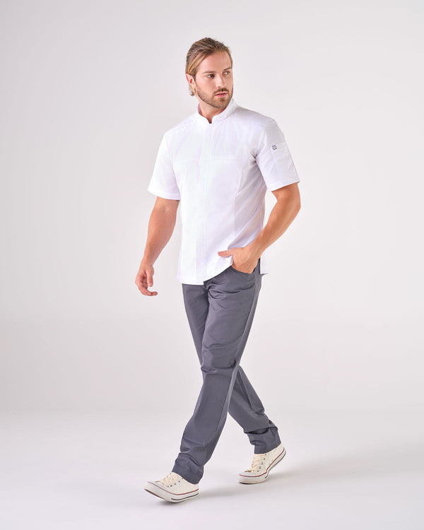 Jaleca Unissexo Respirável Dynamic-Branco-XXS-RAG-Tailors-Fardas-e-Uniformes-Vestuario-Pro