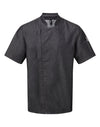 Jaleca chef de cozinha “Zip close”-Black Denim-XS-RAG-Tailors-Fardas-e-Uniformes-Vestuario-Pro