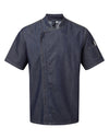 Jaleca chef de cozinha “Zip close”-Indigo Denim-XS-RAG-Tailors-Fardas-e-Uniformes-Vestuario-Pro