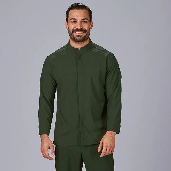 Jaleca de Cozinha Unissexo Canalé Sol-Verde Caqui-149-XS-RAG-Tailors-Fardas-e-Uniformes-Vestuario-Pro