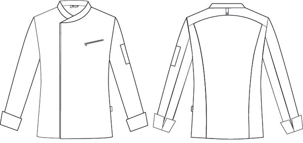 Jaleca de Cozinha Unissexo Cetim Algodão Vico-RAG-Tailors-Fardas-e-Uniformes-Vestuario-Pro