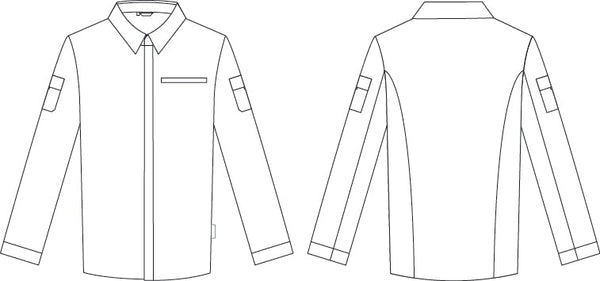 Jaleca de Cozinha Unissexo Combi Canelado Trueba-RAG-Tailors-Fardas-e-Uniformes-Vestuario-Pro