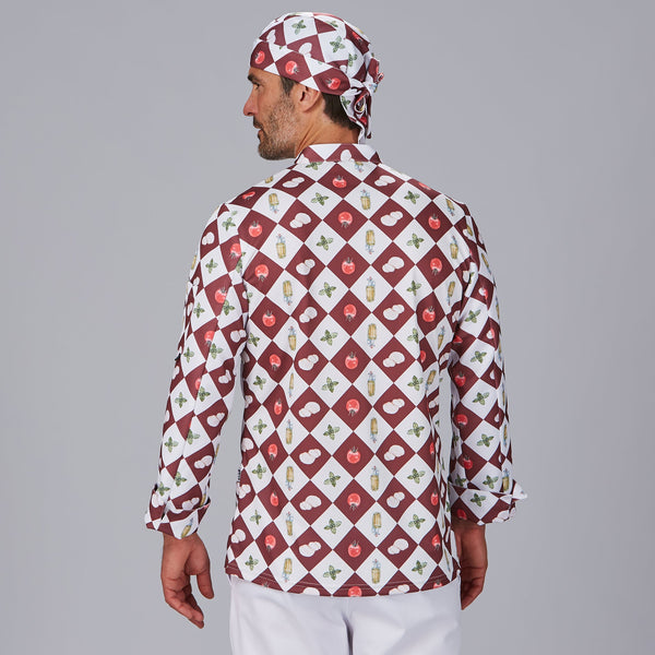 Jaleca de Cozinha Unissexo Estampada-RAG-Tailors-Fardas-e-Uniformes-Vestuario-Pro