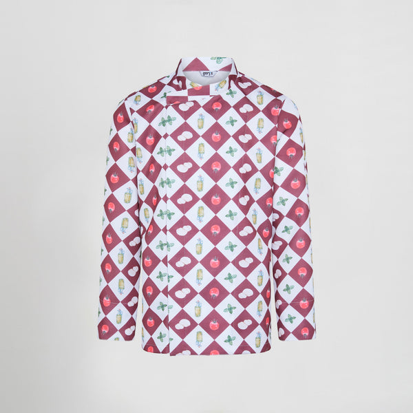 Jaleca de Cozinha Unissexo Estampada-RAG-Tailors-Fardas-e-Uniformes-Vestuario-Pro