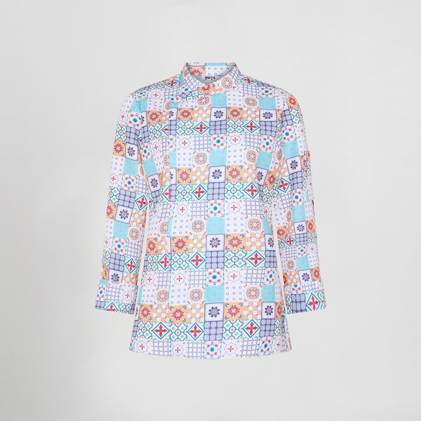 Jaleca de Cozinha Unissexo Estampada-RAG-Tailors-Fardas-e-Uniformes-Vestuario-Pro