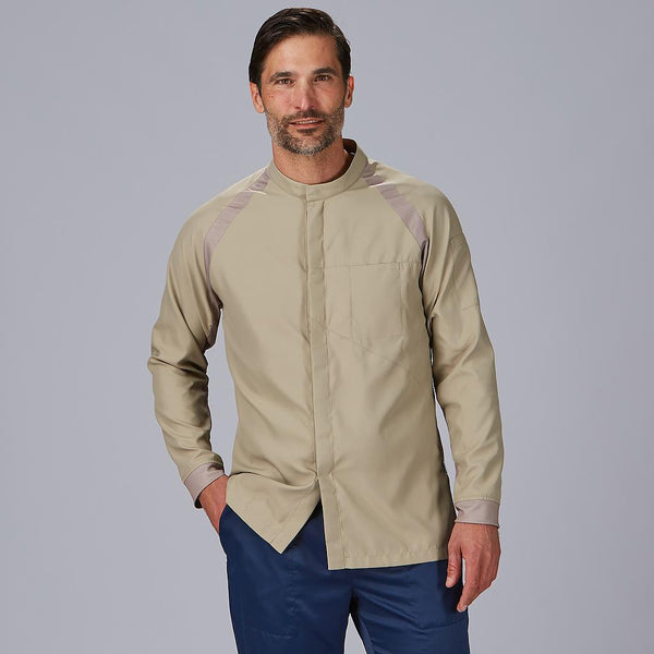 Jaleca de Cozinha Unissexo com Manga Raglã Rubio-Beige-XS-RAG-Tailors-Fardas-e-Uniformes-Vestuario-Pro