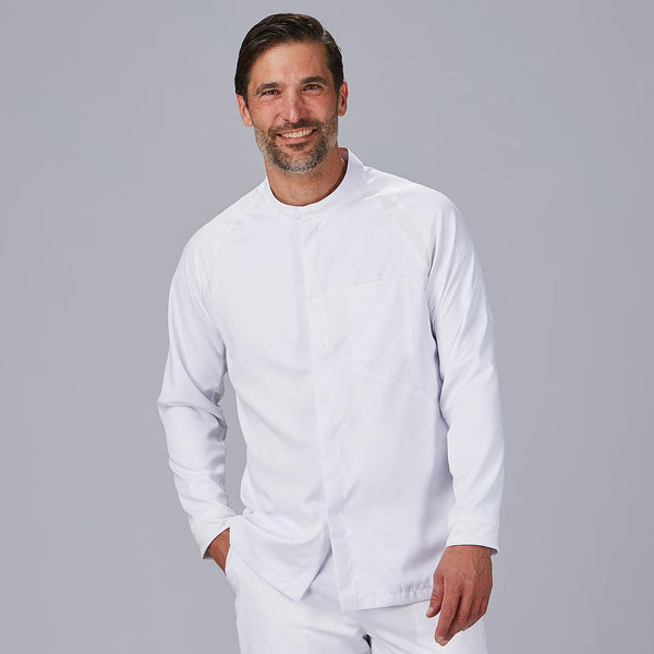 Jaleca de Cozinha Unissexo com Manga Raglã Rubio-Blanco-XS-RAG-Tailors-Fardas-e-Uniformes-Vestuario-Pro