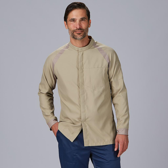 Jaleca de Cozinha Unissexo com Manga Raglã Rubio-RAG-Tailors-Fardas-e-Uniformes-Vestuario-Pro