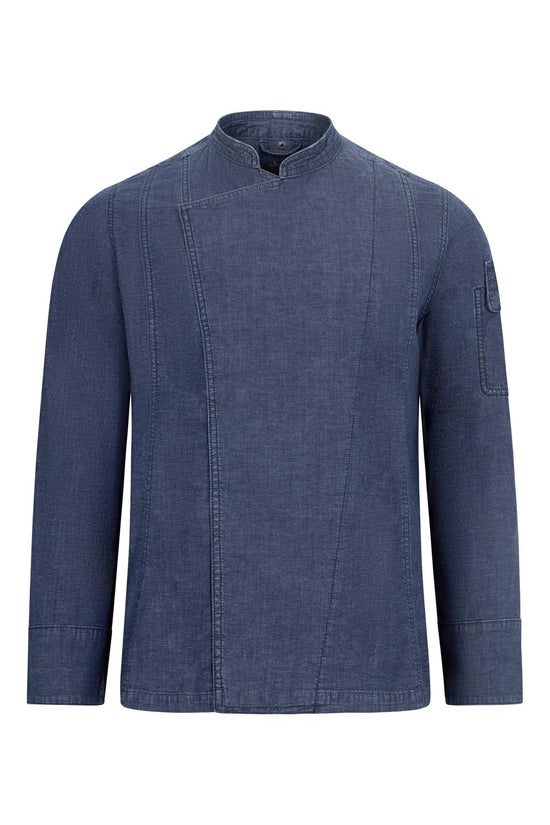 Jaleca de Cozinha em Ganga Unissexo-Denim Azul - 63-S-RAG-Tailors-Fardas-e-Uniformes-Vestuario-Pro