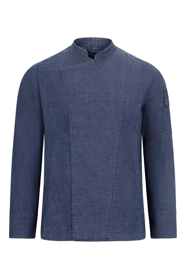 Jaleca de Cozinha em Ganga Unissexo-Denim Azul - 63-S-RAG-Tailors-Fardas-e-Uniformes-Vestuario-Pro
