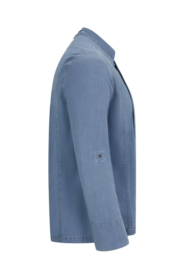 Jaleca de Cozinha em Ganga Unissexo-RAG-Tailors-Fardas-e-Uniformes-Vestuario-Pro