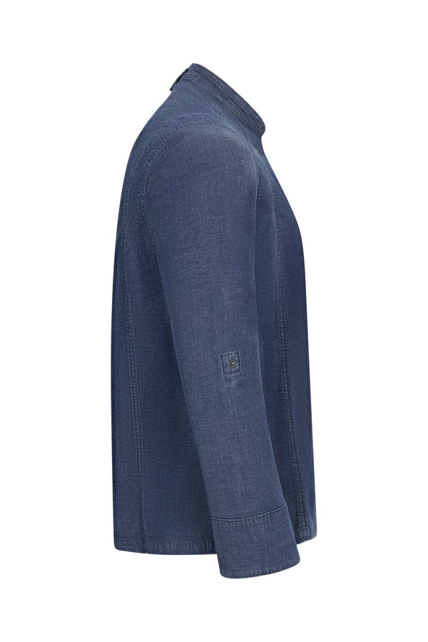 Jaleca de Cozinha em Ganga Unissexo-RAG-Tailors-Fardas-e-Uniformes-Vestuario-Pro