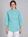 Jaleca de Senhora Maritus Manga 3/4-Turquesa Claro-46-RAG-Tailors-Fardas-e-Uniformes-Vestuario-Pro