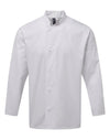 Jaleca de chef de cozinha de manga comprida “Essential”-White-XS-RAG-Tailors-Fardas-e-Uniformes-Vestuario-Pro