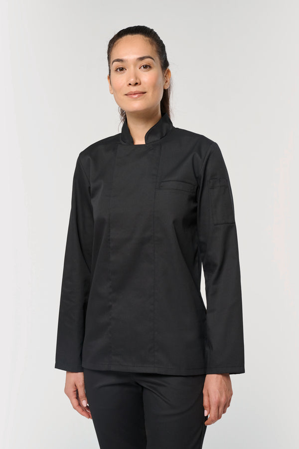 Jaleca de chef eco-responsável de manga comprida unissexo-RAG-Tailors-Fardas-e-Uniformes-Vestuario-Pro