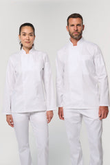 Unisex Kochjacke, umweltfreundlich, atmungsaktiv, Langarm
