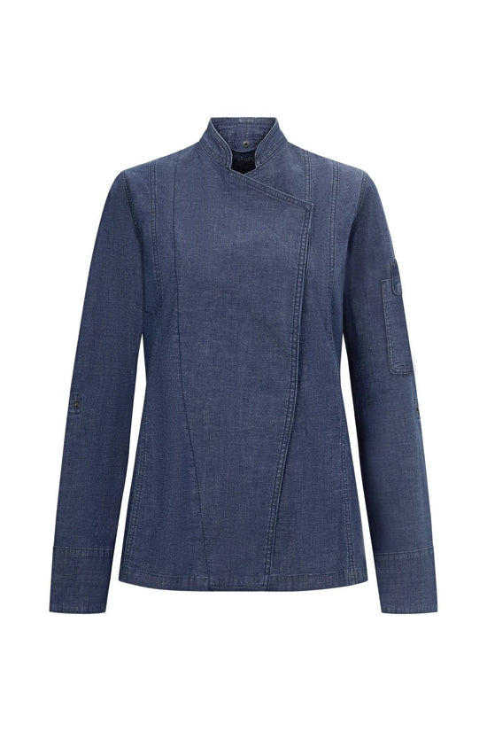 Jaleca em ganga para mulher-Denim Azul - 63-XS-RAG-Tailors-Fardas-e-Uniformes-Vestuario-Pro