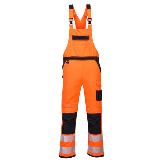 Jardineira PW3 de Alta Visibilidade-Laranja/Preto-S-RAG-Tailors-Fardas-e-Uniformes-Vestuario-Pro