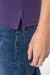 Polo de la manga corta para mujeres de 180gms