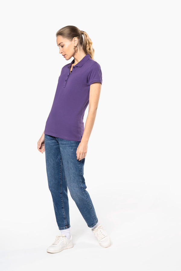 Polo de la manga corta para mujeres de 180gms