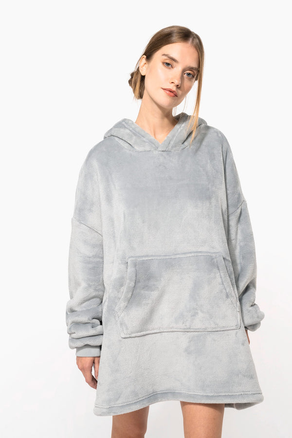 Poncho Polar Unissexo com Capuz