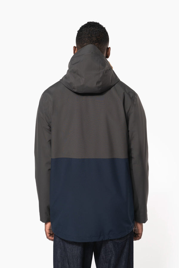 Parka 3 em 1 Impermeável com Capuz Bicolor Unissexo-RAG-Tailors-Fardas-e-Uniformes-Vestuario-Pro