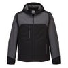 KX3 Hooded Softshell (3L)-Preto/Cinzento-L-RAG-Tailors-Fardas-e-Uniformes-Vestuario-Pro