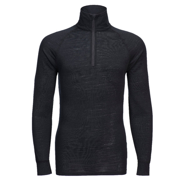 Lã Merino 1/4 Zip Top-Preto-S-RAG-Tailors-Fardas-e-Uniformes-Vestuario-Pro