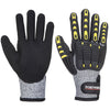Luva Anti-impacto Resistente ao Corte-Cinzento/Preto-S-RAG-Tailors-Fardas-e-Uniformes-Vestuario-Pro
