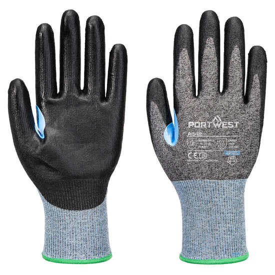 Luva CS Cut D18 PU-Cinzento/preto-XS-RAG-Tailors-Fardas-e-Uniformes-Vestuario-Pro