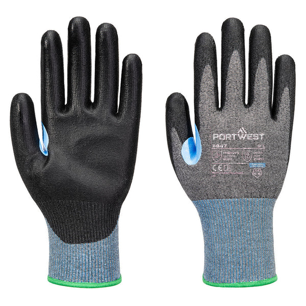 Luva CS corte D 15 de PU-Cinzento/preto-XS-RAG-Tailors-Fardas-e-Uniformes-Vestuario-Pro
