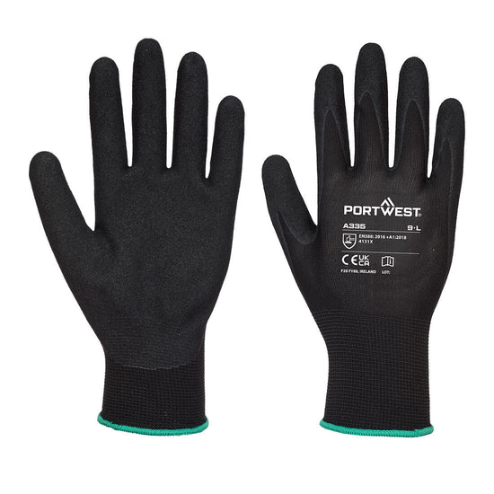 Luva Dermi-Grip NPR15 Nitrilo Sandy Glove-Preto-L-RAG-Tailors-Fardas-e-Uniformes-Vestuario-Pro