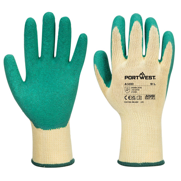 Luva Grip - Látex-Verde-M-RAG-Tailors-Fardas-e-Uniformes-Vestuario-Pro