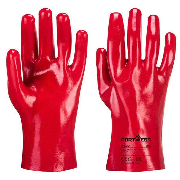 Luva PVC 27cm-Vermelho-XL-RAG-Tailors-Fardas-e-Uniformes-Vestuario-Pro