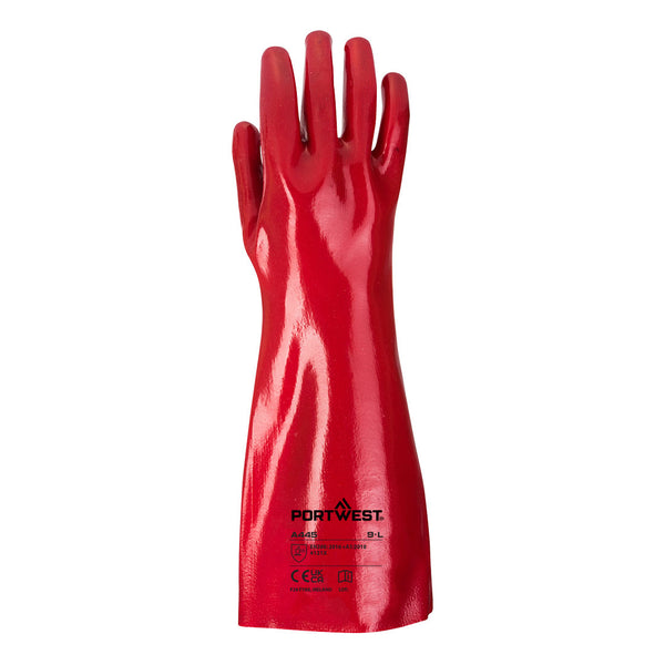 Luva PVC Vermelho 45cm-RAG-Tailors-Fardas-e-Uniformes-Vestuario-Pro