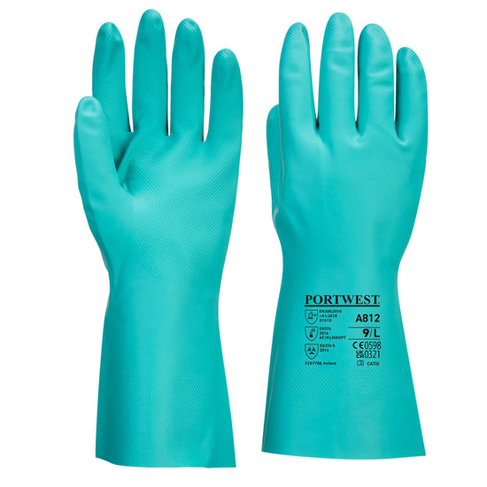 Luva Química Nitrosafe Plus-Verde-XS-RAG-Tailors-Fardas-e-Uniformes-Vestuario-Pro