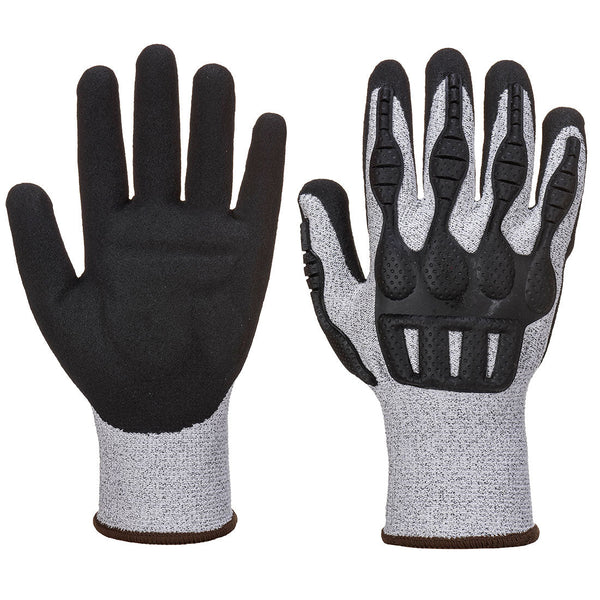 Luva TPV Impact Cut-Cinzento/Preto-M-RAG-Tailors-Fardas-e-Uniformes-Vestuario-Pro