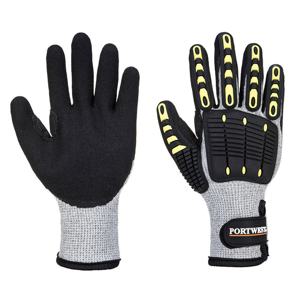 Luva Térmica Resistente ao Corte Anti-Impacto-Cinzento/Preto-S-RAG-Tailors-Fardas-e-Uniformes-Vestuario-Pro