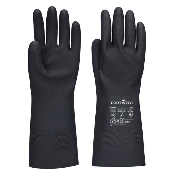 Luva de Butyl Chem 350-Preto-M-RAG-Tailors-Fardas-e-Uniformes-Vestuario-Pro