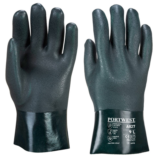 Luva de PVC de Dupla Imersão 27cm-Verde-XL-RAG-Tailors-Fardas-e-Uniformes-Vestuario-Pro