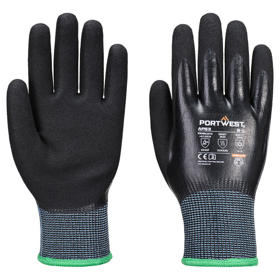 Luvas Cold F15 Nitrile Aqua Cut-Preto-S-RAG-Tailors-Fardas-e-Uniformes-Vestuario-Pro