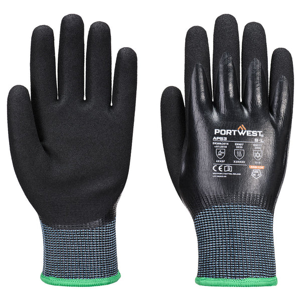 Luvas Cold F15 Nitrile Aqua Cut-Preto-S-RAG-Tailors-Fardas-e-Uniformes-Vestuario-Pro