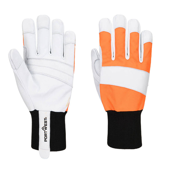 Luvas Motosserra Couro Classe 1-Laranja-S-RAG-Tailors-Fardas-e-Uniformes-Vestuario-Pro