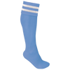 Meias de Desporto às Riscas Unissexo-Azul Céu Desportivo / Branco-27/30 EU-RAG-Tailors-Fardas-e-Uniformes-Vestuario-Pro