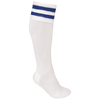 Meias de Desporto às Riscas Unissexo-Branco / Azul Royal Escuro-27/30 EU-RAG-Tailors-Fardas-e-Uniformes-Vestuario-Pro